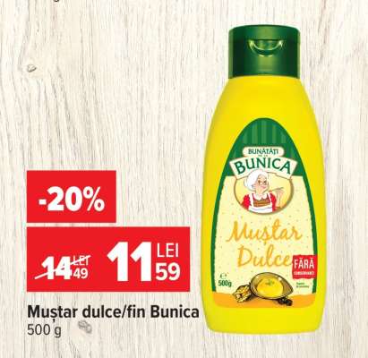 Muștar dulce/fin, Bunica