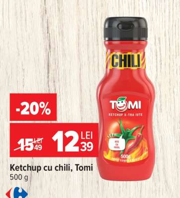 Ketchup cu chili, Tomi