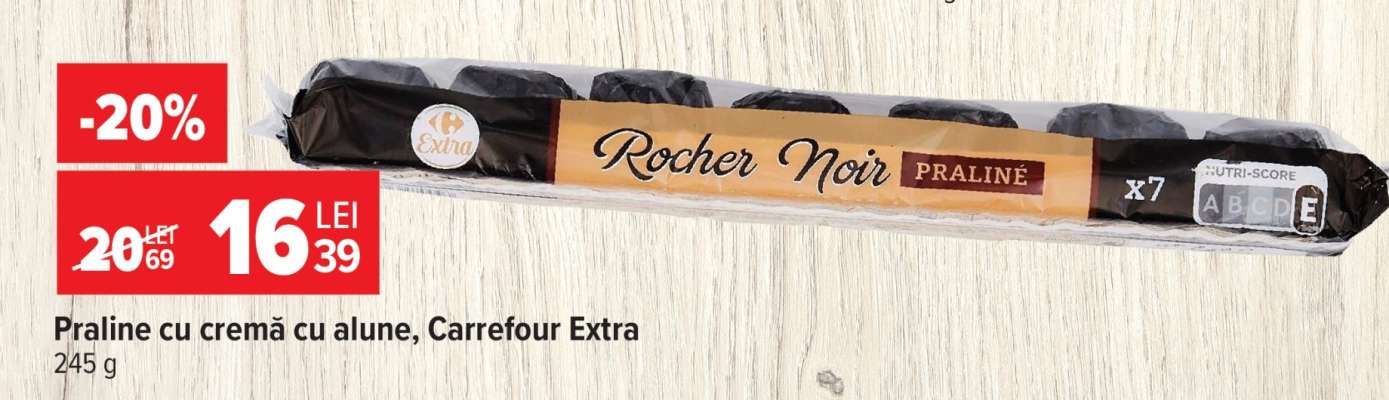 Praline cu cremă cu alune, Carrefour Extra