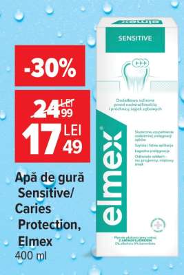 Apă de gură Sensitive/ Caries Protection, Elmex