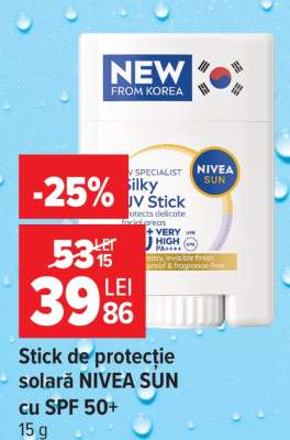 Stick de protecție solară NIVEA SUN cu SPF 50+