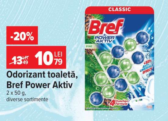Odorizant toaletă, Bref Power Aktiv