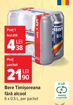 Bere Timișoreana fără alcool