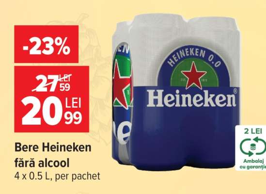 Bere Heineken fără alcool