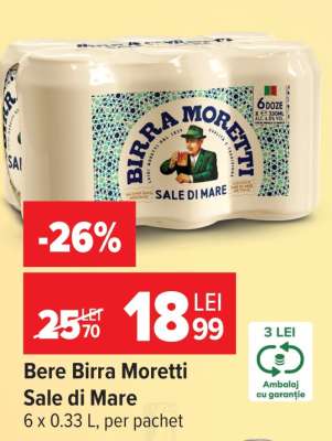 Bere Birra Moretti Sale di Mare