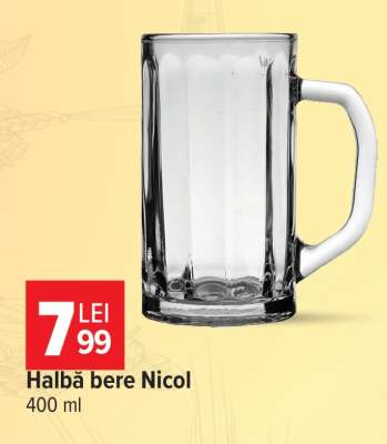 Halbă bere Nicol
