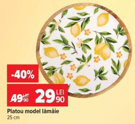 Platou model lămâie