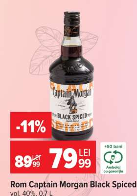 Rom Captain Morgan Black Spiced