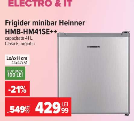 Frigider minibar Heinner HMB-HM41SE++