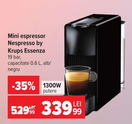 Mini espressor Nespresso by Krups Essenza