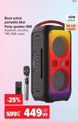 Boxă activă portabilă Akai Party speaker 400