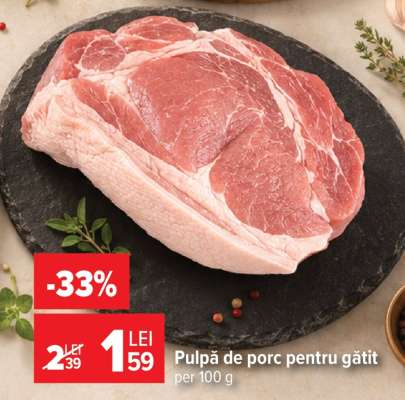 Pulpă de porc pentru gătit