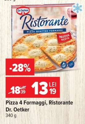 Pizza 4 Formaggi, Ristorante Dr. Oetker