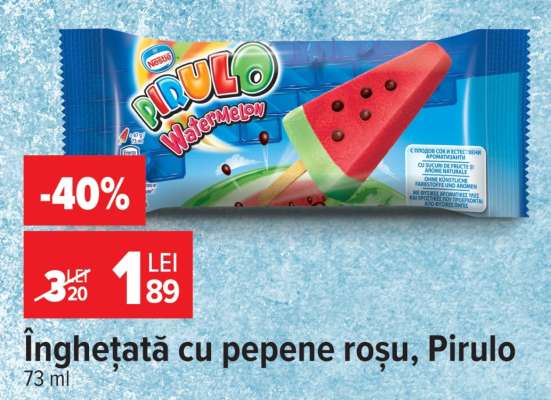 Înghețată cu pepene roșu, Pirulo