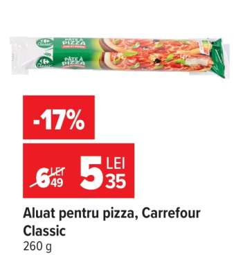 Aluat pentru pizza, Carrefour Classic
