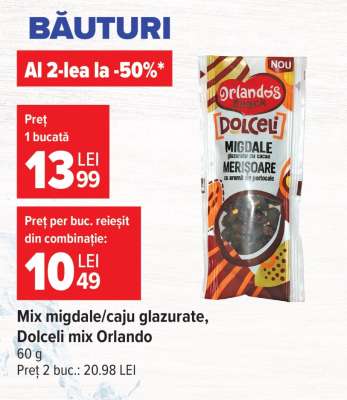 Mix migdale/caju glazurate, Dolceli mix Orlando