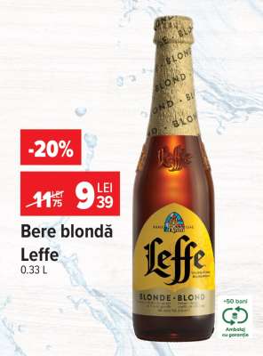 Bere blondă Leffe