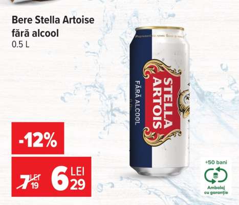 Bere Stella Artois fără alcool