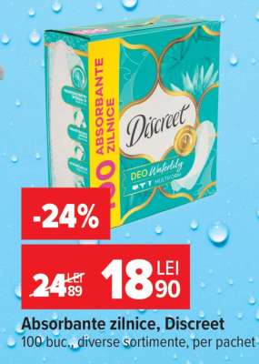 Absorbante zilnice, Discreet