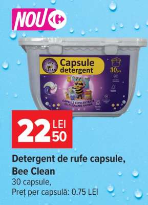 Detergent de rufe capsule, Bee Clean