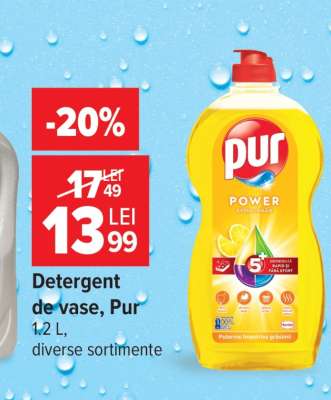 Detergent de vase, Pur