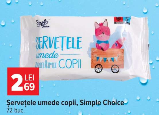 Șervețele umede copii, Simple Choice