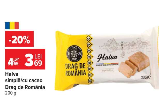 Halva simplă/cu cacao, Drag de România
