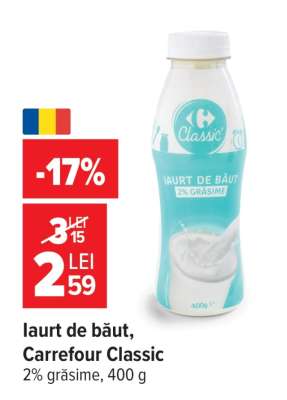 Iaurt de băut Carrefour Classic