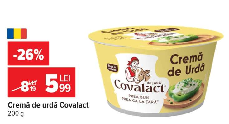Cremă de urdă Covalact
