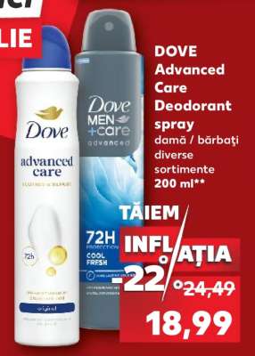 DOVE ADVANCED CARE Deodorant spray