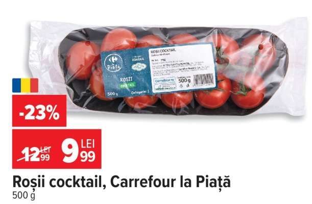 Roșii cocktail, Carrefour la Piață