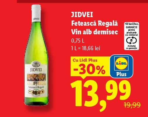 Jidvei Fetească Regală Vin alb demisec