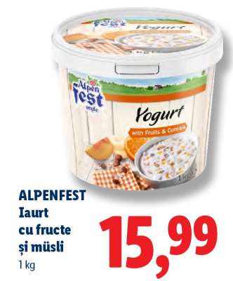 Alpenfest Iaurt cu fructe și müsli