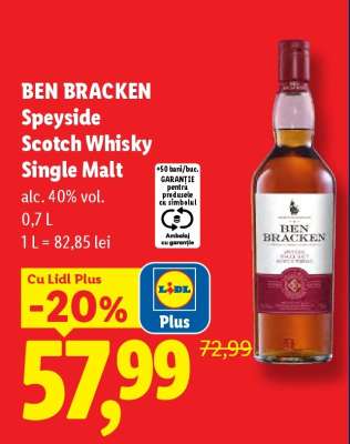 Ben Bracken Speyside Scotch Whisky Single Malt