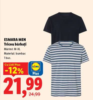 ESMARA MEN Tricou bărbați
