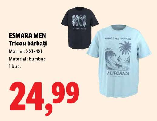 ESMARA MEN Tricou bărbați