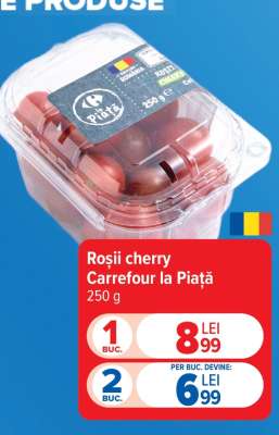 Roșii cherry, Carrefour la Piață