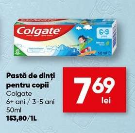 Pastă de dinți pentru copii Colgate