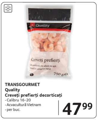 Quality Creveți prefierți decorticați