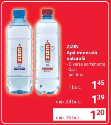 ZIZIN Apă minerală naturală