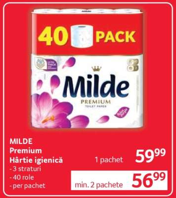 Milde Premium Hârtie igienică