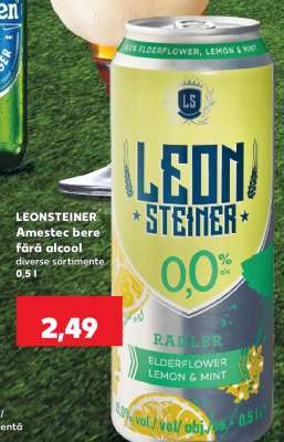 LEON STEINER Amestec bere fără alcool