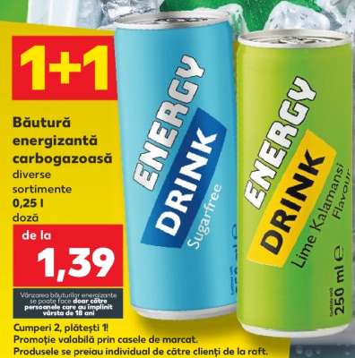 Băutură energizantă carbogazoasă