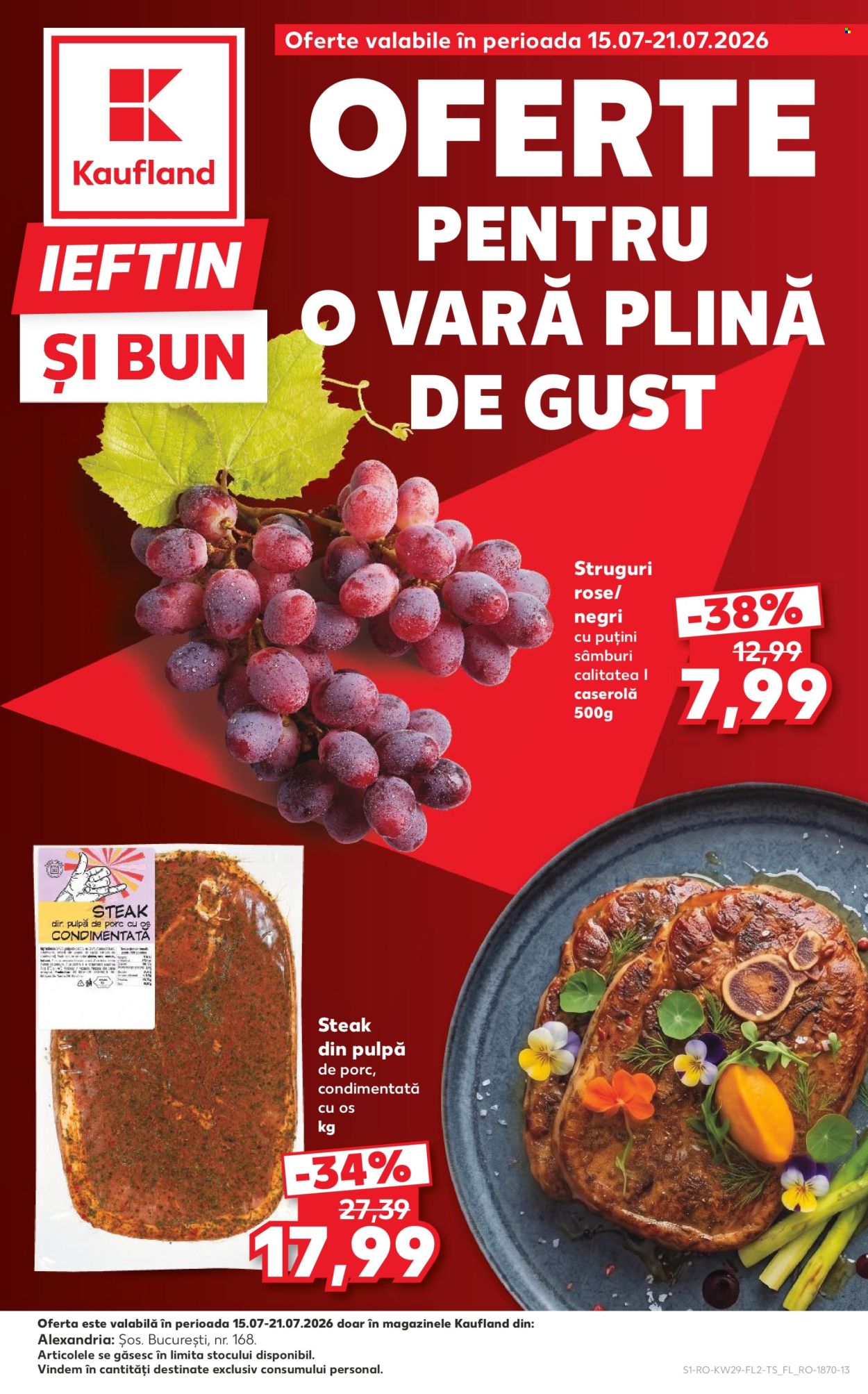 Catalog Kaufland - 15.07.2026 - 21.07.2026. Pagina 1