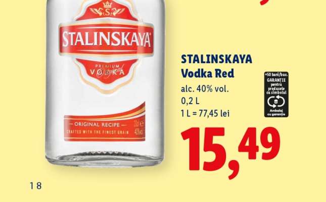 Stalinskaya Vodka Red