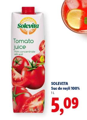 SOLEVITA Suc de roșii 100%