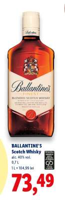 BALLANTINE‘S Scotch whisky