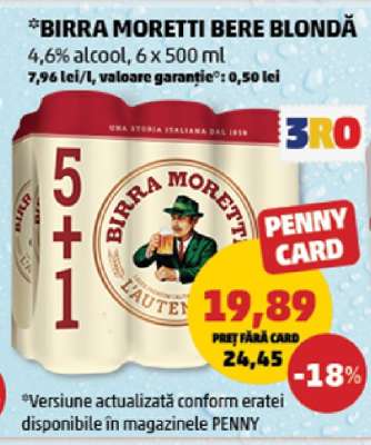 BIRRA MORETTI Bere blondă
