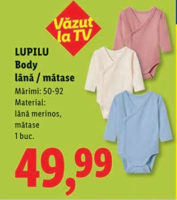 LUPILU Body lână / mătase