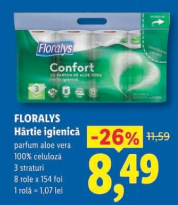 FLORALYS Hârtie igienică